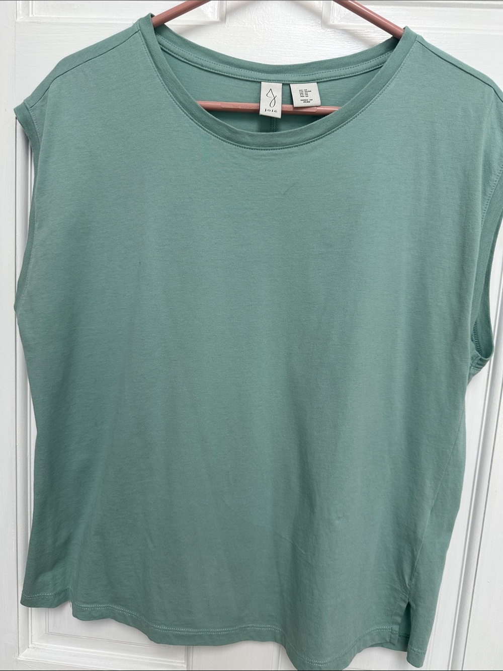 Joie Sleeveless Crewneck Tank in Mint Green